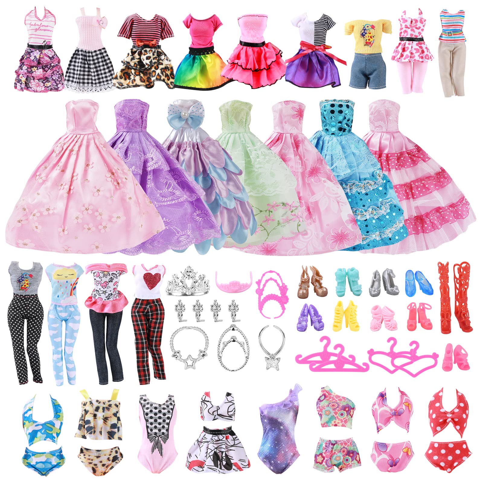 32 PCS Doll Clothes and Accessories Set